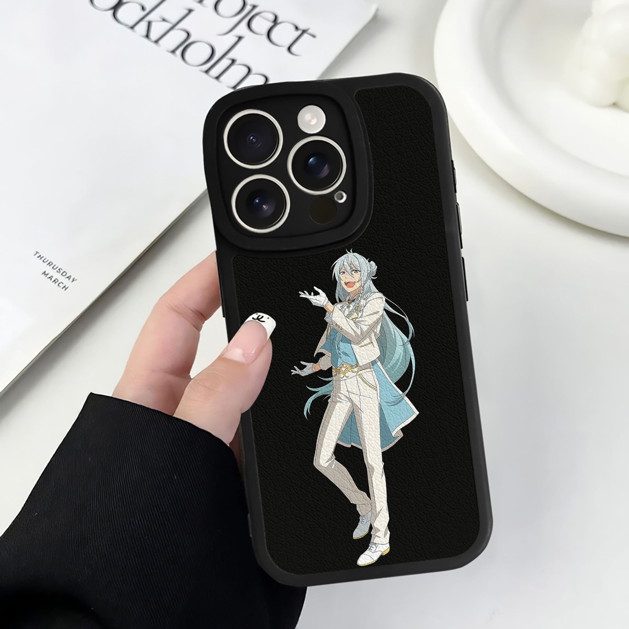 （画像用） あんさんぶるスターズ! Ensemble Stars 【iPhone 16シリーズ対応】シリコンスマホケース（レザー調） 材質：シリコン